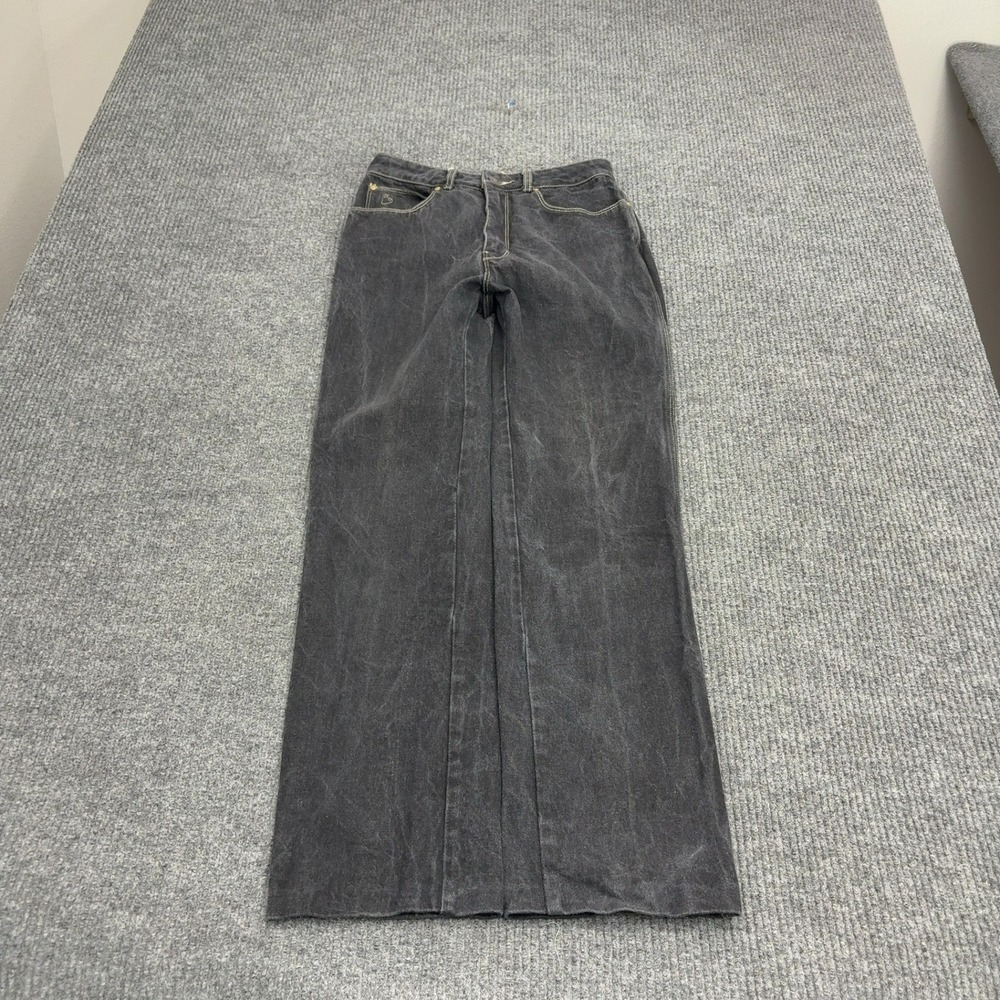 Vintage Sasson Jeans Womens 27 Black Cotton High Waisted Straight Leg Retro 80s